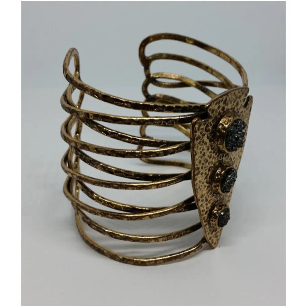 ARTISAN look rustic style southwestern boho arrow wide bracelet statement